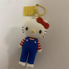 匿名配送ハローキティ展　シークレットマスコットチャーム　オーバーオール
