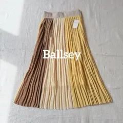 【未使用タグ付】Ballsey ボールジィ 配色プリーツスカート ロングスカートのサムネイル