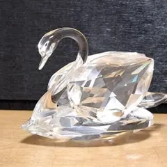 超美品 スワロフスキー シルバー クリスタル 置物 白鳥 スワン - メルカリ