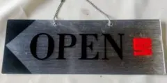 Coca-Cola リバーシブルサインボード OPEN/CLOSED9x25cmのサムネイル