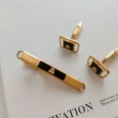 ドイツ製 LANVIN ネクタイピン＆カフス ランバン