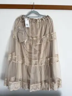 axes femme チュールティアードスカート