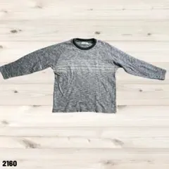 Crocodile クロコダイル グレー ラグランスリーブ Tシャツ 2160のサムネイル