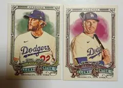 topps allen&ginter ドジャース Kershaw Freeman