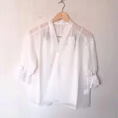 【新品】earth music&ecology シフォンブラウス＋キャミセット