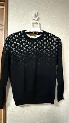 【箱・袋付き】Louis Vuitton ブラック ニットセーター Lのサムネイル