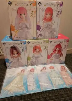 一番くじ 五等分の花嫁 フィギュア&H賞 コンプリートセット