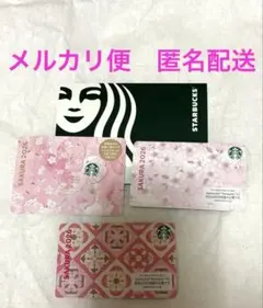 PIN削り済　残高0円　スターバックスカード　桜　SAKURA 2026 3枚