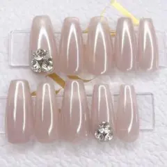 no.10 スナ系　ワンホン　オーダーネイル　春ネイル　マグネットネイル