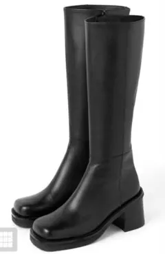 GRL スクエアトゥロングブーツ[zr720] 24.5cm ※箱無し