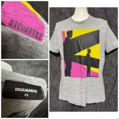 Dsquared2 Tシャツ　グレー　イタリア製　カットソー　ロゴ　プリント