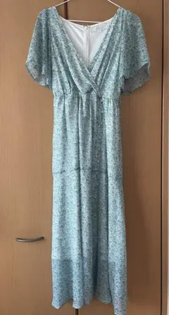 マーキュリーデュオ 小花カシュクールマキシワンピース