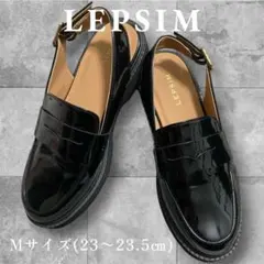 LEPSIM バックストラップローファー　ブラック　Mサイズのサムネイル