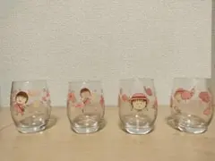 ちびまる子ちゃん ガラスコップ 2個　きぶん·で·ぐらす コースター　おまけ ちびまる子ちゃん グラス コップ 2個組の通販 by straw's shop｜ラクマ