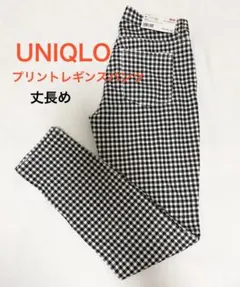 新品 タグ付き ユニクロ ギンガム チェック 黒 レギンスパンツ M レギパン