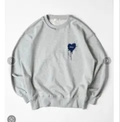 ONCILY ハートロゴステッチスウェット　Lサイズ