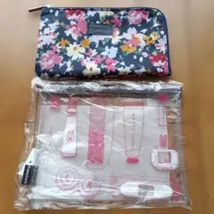 Francfranc ポーチ 花柄 ネイビー未使用品♡のサムネイル
