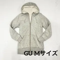 GU グレー フルジップパーカー Mサイズ