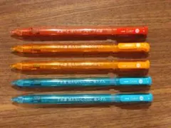 uni Color 0.5　シャープペンシル　赤　オレンジ（2本）　青（2本）