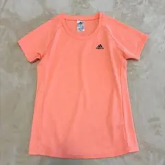 ランウェア　adidas サーモンピンク　半袖Tシャツ　レディースM