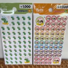 よくできました！　韓国限定　ダイソー　シール　ハングル　韓国語のサムネイル