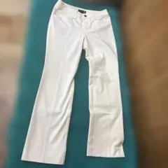 ホワイト フレアパンツ Sサイズ