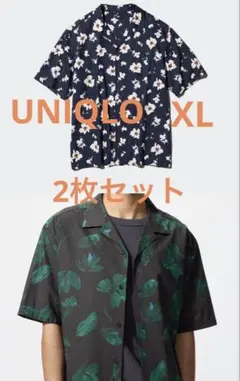 UNIQLO オープンカラーシャツ 2枚セットのサムネイル