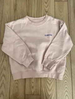 デビロック　裏起毛ピンクトレーナー 120cm