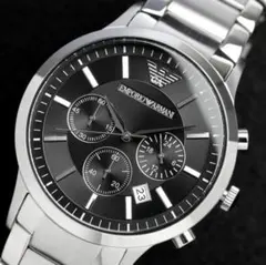 エンポリオアルマーニ ARMANI クロノ デイト メンズ 腕時計 箱 K228 