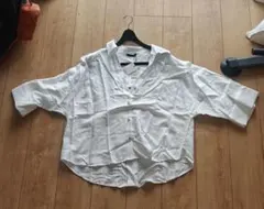 ZARA オーバーサイズ ホワイトシャツ Lサイズ