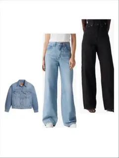 Levi's デニム 2本 +デニムジャケット セット！