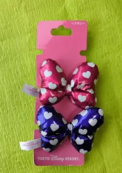 東京ディズニーリゾート 　ミニーちゃん　リボンヘアーゴムセット　ヘアーポニー