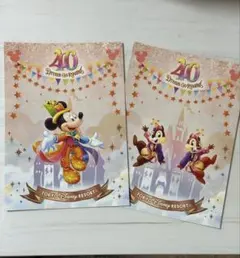 ディズニーホテルミラコスタ　40周年ポストカード　2枚