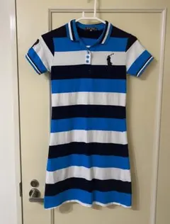 ラルフローレン ポロシャツワンピ ビッグポニー ボーダー