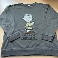 PEANUTS スヌーピー チャーリーブラウン スウェット トレーナー　L