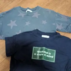 ザラ　星柄とメッセージTシャツ2枚セット