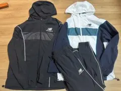 New Balance ジャージ上下セット 黒白