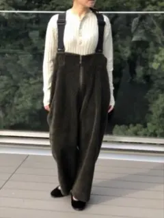 BEAMS BOY USミリタリーカーゴ オリーブグリーンサロペット - メルカリ