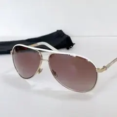 GUCCI サングラス　ティアドロップ　ホワイト系　m843のサムネイル