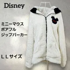 Disney ミニーマウス ボアフルジップパーカー ジャケット ＬＬサイズ