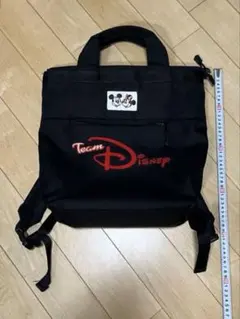 【Disney resort】チームディズニー 2wayリュックサック　黒