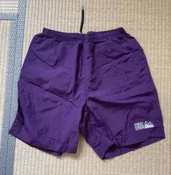 FIRST DOWN ナイロン　ショートパンツ パープル L