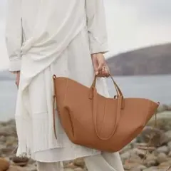 【極美品】POLÈNE Cyme ポレーヌ トートバッグ　キャメル Cyme – Polène