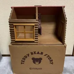 セキグチ❤️テディベアストーリー・木製ログハウス
