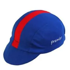 新品 Premier サイクルキャップ ブルー/レッド ライン フリーサイズ