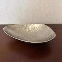ACTUS ハンマードシルバーオーバルトレイ