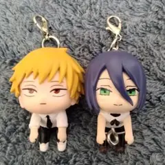 チェンソーマン つまんでつなげてマスコット 2個セット レゼ デンジ 中古品