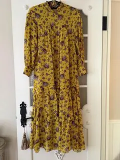 ルールロジェット花柄ロングワンピース 長袖 ルールロジェット花柄ロングワンピース 長袖 中古・古着通販