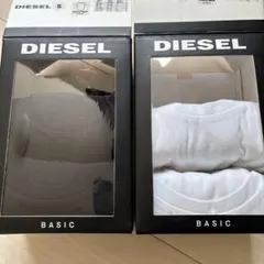 DIESEL ラウンドネックTシャツ ブラックホワイト各1枚（計2枚）のサムネイル