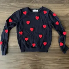 キッズセーター　ハート　H&M 6-8歳